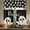 Boo Ghost Spooky Kitchen Curtains, variant on Halloween Kitchen Curtains Valances and Tiers 3 Piece Set,Boo Ghost Spooky Rod Pocket Short Tier Curtain Over Sink Window,Farmhouse Cafe Black Curtains for Kitchen Decor 36 Inch