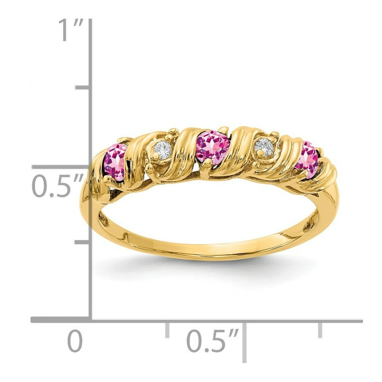 14K Pink Yellow Gold Ring 8.5 orders