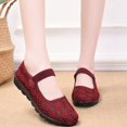thumbnail image 5 of CHICVOMEY Ballet Flats for Women Slip On Mary Jane Flats for Women Dance Casual & Work Ballet Flats Arch Support Breathable Mesh Flats with Adjustable Strap, 5 of 6