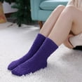 thumbnail image 5 of Dalrosia Womens Fuzzy Socks Cozy Fluffy Winter Cabin Slipper Warm Soft Microfiber Plush Home Sleeping Socks, 5 of 6