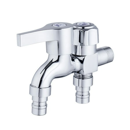 Double Garden Faucet Washing Machine Faucet Double Using Home Bibcock ...