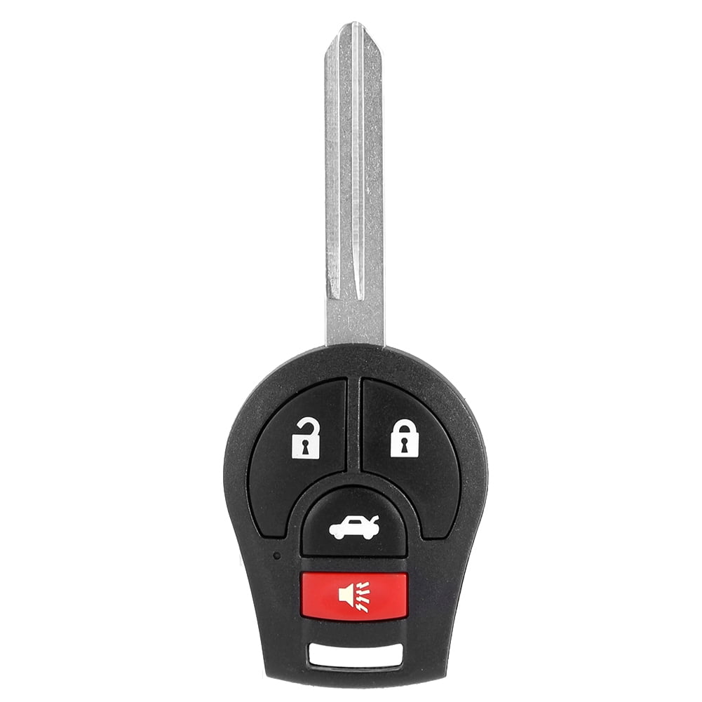 LYUMO 4 Button Remote Car Key with 46 Chip Fit for Nissan Vers 2013