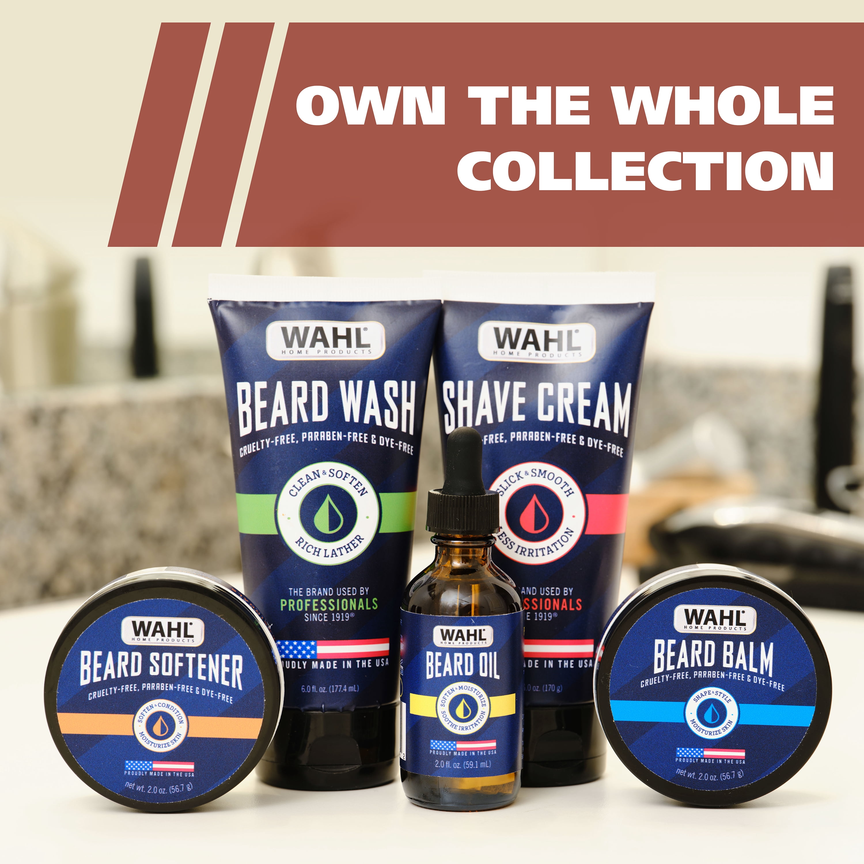Wahl Shave Cream for Men –Protect and hydrates, No harsh chemicals, Paraben-Free, Dye-Free, Cruelty-Free Beard Care for All Facial Hair Types – Model 3028694