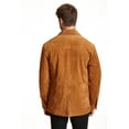 thumbnail image 4 of EXcelled  Men's Big and Tall Suede Shirt Collar Jacket, 4 of 5