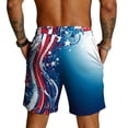 thumbnail image 5 of Havenx 250 Years Of American Independence Shorts for Men Drawstring American Flag Design Short with Pockets Elastic Waist Short Pant 1776–2026 Patriotic Independence Day Clothes,Blue S, 5 of 5