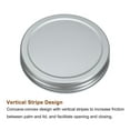 thumbnail image 4 of Uxcell 18 Pack 86mm/3.39" Regular Mouth Tin Plate Mason Jar Lids for Canning Silver, 4 of 6