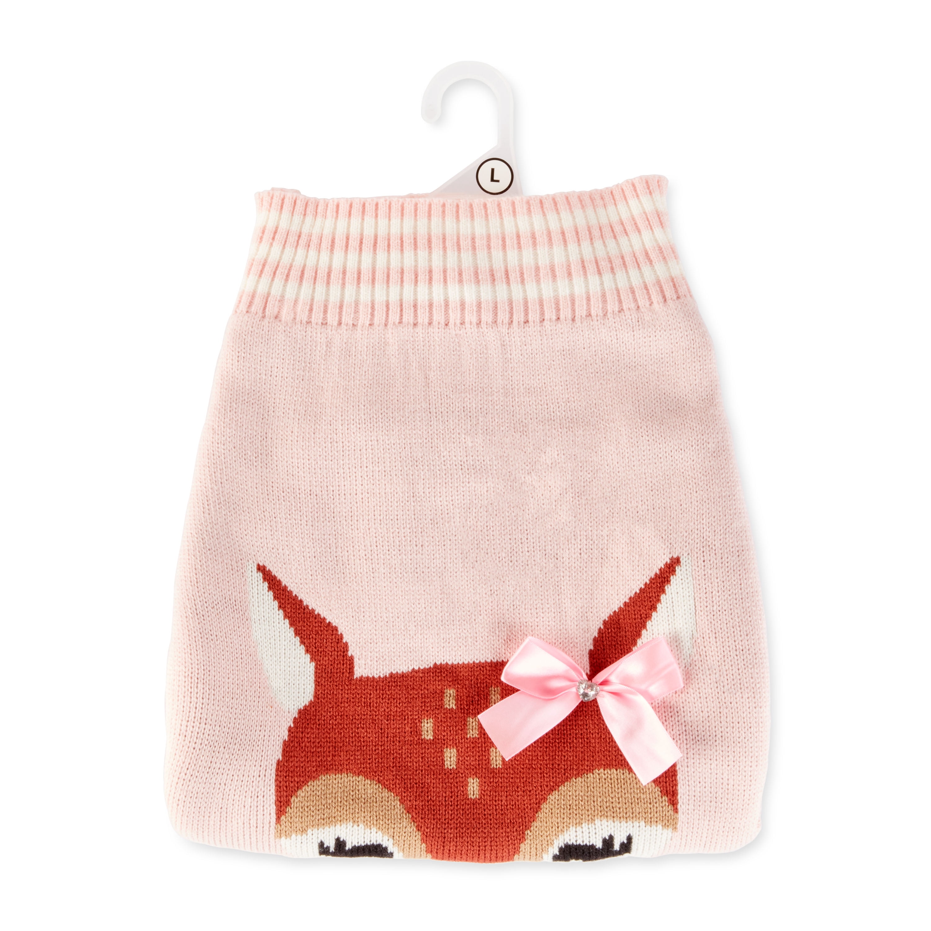Vibrant Life, Dog Clothes, Fawn Pet Sweater, Pink, L