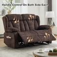 thumbnail image 3 of WISHDEER 58.3" Reclining Loveseat Sofa RV Loveseat Recliner Couch Home Theater Seating for Living Room Manual RV Recliners for Travel Trailers, 3 of 8