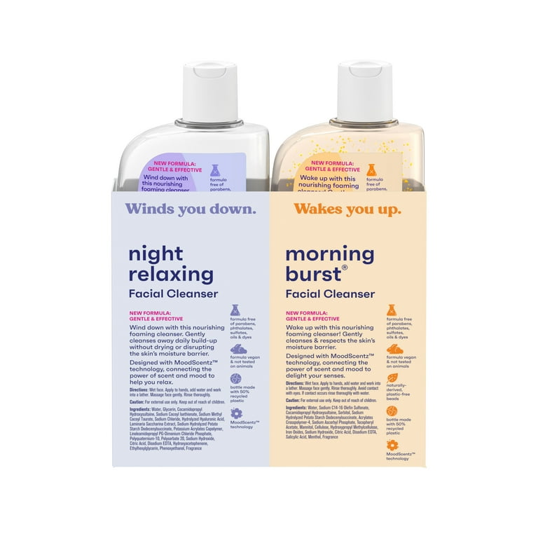 Clean & Clear Day & Night Face Wash, Oil-free & Hypoallergenic - Lavender  And Orange - 16oz - 2pk : Target