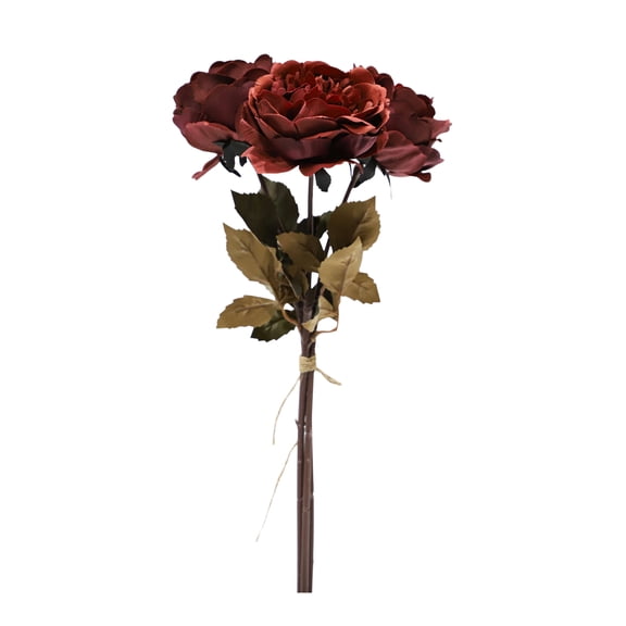 My Texas House Fall Faux Peony Bundle, Burgundy, 20"