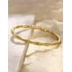 thumbnail image 4 of Brazalete Pulsera Oro Laminado Diseño Bambú Rígido, 4 of 8