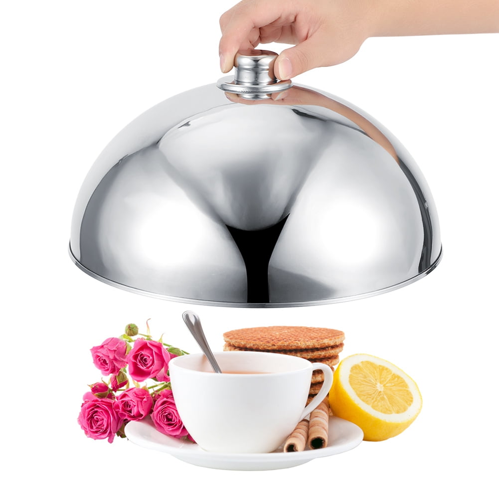Couvercle de Plat Durable, Couvercle de Protection Alimentaire, Couvercle de Plat en Acier Inoxydable pour Buffet Restaurant 12.5 Po