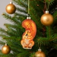 thumbnail image 3 of Northlight Squirrel Hanging Glass Christmas Ornament - 4", 3 of 7