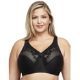 thumbnail image 1 of Glamorise Full Figure Plus Size MagicLift Minimizer Bra Wirefree #1003 Black, 1 of 8