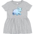 thumbnail image 3 of Inktastic Cute Baby Hippo Girls Baby Dress, 3 of 5
