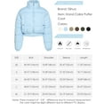 thumbnail image 6 of Women' s Cropped Quilted Puffer Jacket Outerwear Coats, 6 of 9