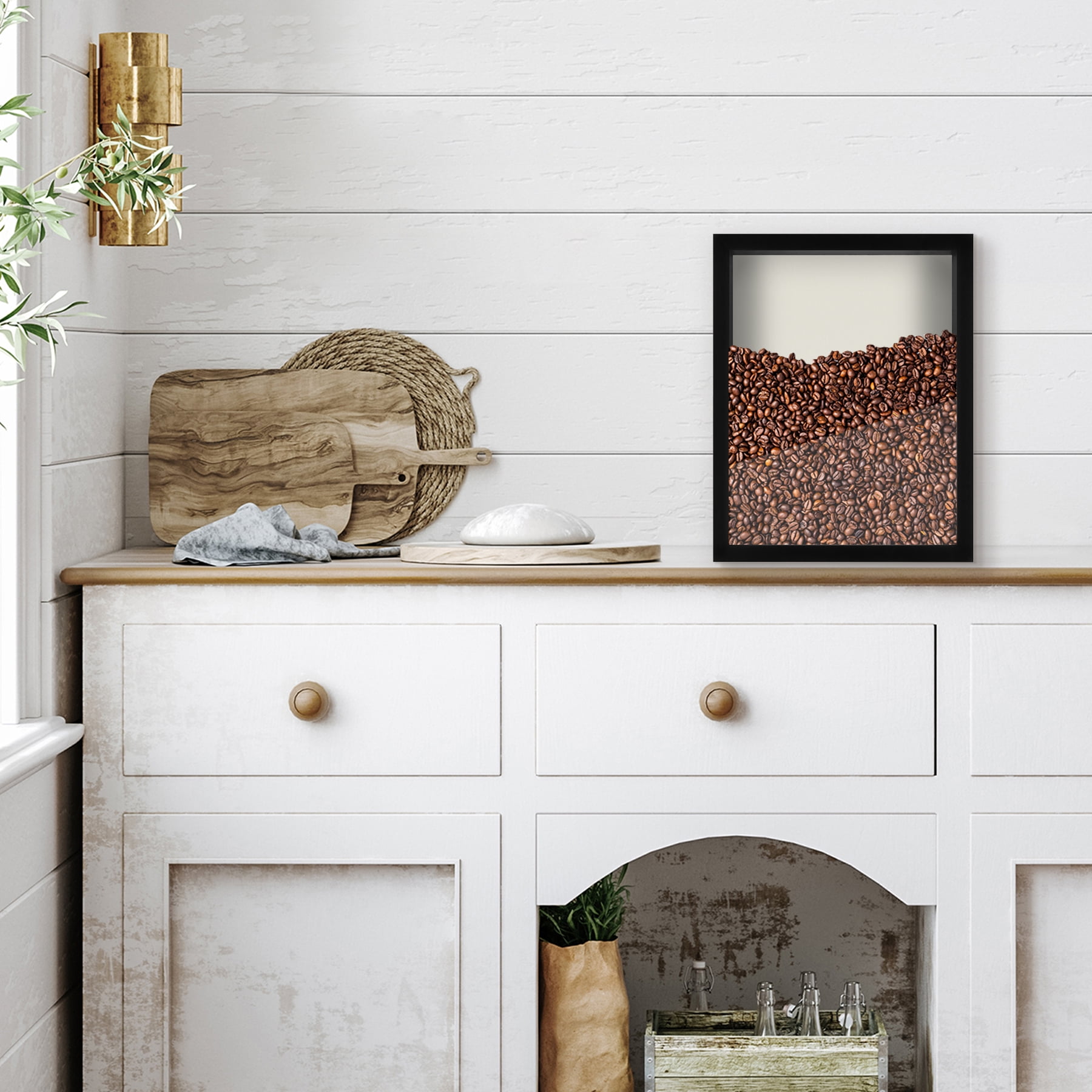 Americanflat 11x14 Shadow Box Frame with Shatter-Resistant Glass Silhouette Collection Large Display - Black