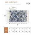 thumbnail image 2 of Navy Blue Boho Hallway Runner Rug 2'x6', Ehtnic Abstract Art Modern Geometric Washable Entryway Rug with Tassels, Woven Cotton Laundry Room Rugs Long Carpet for Bathroom Sink Foyer Bedroom, 2 of 9