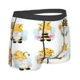 thumbnail image 4 of Haiem Gnomes Honey Bee Men's Boxer Briefs, Every Day Comfort Stretch Cotton Moisture-Wicking Underwear-Medium, 4 of 8