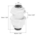 thumbnail image 2 of Uxcell 1/4" Conectores de Pasamuros, Paquete de 5 Recto Blanco, 1/4" 2, 2 of 5