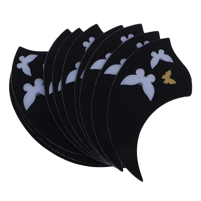 Set Piezas Negro Ukulele Pickguard Scratch Plate Adhesiva CUTICAT Ukulele Pick Guard