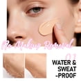 thumbnail image 2 of Waterproof Longwear Pump Foundation Concealer by Julystar, Buildable Coverage Skin Tone Corrector Natural Flawless Base for Daily Use, 2 of 15