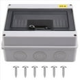 thumbnail image 2 of HT-8 Way IP65 Mcb Breaker Box Distribution Protection Box ABS Power Electronic Din Rail Enclosure for Circuit Breaker, 2 of 8
