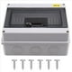 thumbnail image 2 of Caja de Protección de Distribución de Disyuntores HT-8 IP65 Mcb Caja de Riel DIN de Electrónica de Potencia ABS para Disyuntor, 2 of 5