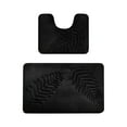thumbnail image 2 of Byujiro Bathroom Mats 2 Piece Leaf Floor Mat Bathroom Water-absorbent Non-slip Floor Mat Toilet Room Living Room Bedroom Kitchen Door Mat Two Sets of Floor Mats, 2 of 8