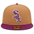 thumbnail image 2 of Men's New Era Brown/Purple Chicago White Sox Two-Tone Color Pack 59FIFTY Fitted Hat, 2 of 6
