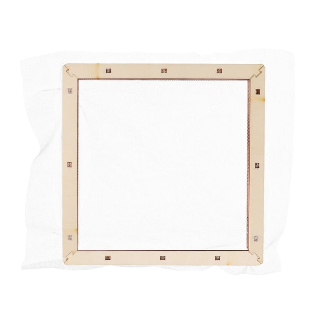 OULII Paper Making Mould Frame Papermaking Mold Frame Light Yellow 1Pcs DIY Craft Activity