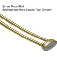thumbnail image 5 of Utopia Alley Rustproof Wall Mounted Aluminum Double Curved Shower Curtain Rod, Screw Mount Rod, Stronger and More Secure Than Tension, Adjustable Double Shower Rod from 45" to 72", Expandable (Gold), 5 of 18