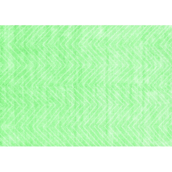 Ahgly Company Indoor Rectangle Solid Emerald Green Modern Area Rugs, 5' x 8'