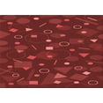 thumbnail image 1 of Ahgly Company Indoor Rectangle Patterned Love Red Area Rugs, 7' x 9', 1 of 6