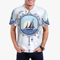 thumbnail image 3 of Balery Not All Who Wander Are Lost2 Printed Men’s Short Sleeve Polo Shirt, Midweight Men's Shirt,Golf Polo shirts -3X-Large, 3 of 9