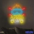thumbnail image 4 of Handmadetneonsign Apres Ski Neon Sign, Skiing Light For Skiing Club Wall Art Ski Wall Decor 97617, 4 of 5
