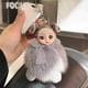 thumbnail image 1 of HWRETIE - Lindo llavero de peluche de zorro para llaves de coche,regalo para parejas,juguete de piel auténtica para bolsos y decoración, 1 of 8