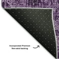 thumbnail image 3 of Addison Rugs Mayfield Washable Transitional Organic Purple Rectangle Rug, 10' x 14', 3 of 6