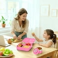 thumbnail image 2 of Lonchera Bento Box para Ni&ntilde;os：Caja de Almuerzo de 4 Divisiones a Prueba de Fugas, Fiambrera con Termos Aislados, Recipiente para Lunch Port&aacute;til con Cuchara Tenedor, Lu, 2 of 7
