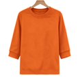 thumbnail image 3 of DHFJKG 3/4 Sleeve Sweatshirt For Women Casual Fall Crew Neck Sweatshirts Loose Pullover Basic Tops, 3 of 4