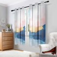 thumbnail image 2 of Yayeee Window Curtains Light Filtering 63"x42" Grommet Panel Pair Home Living Room Decor, Abstract Painting, 2 of 7