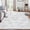 Grey, variant on Nanan 10'x13' Area Rug, Machine Washable Floral Stripe Hallway Rug, Non-Slip Low Pile Kitchen Rug, Stain Resistant & Easy Clean, for Living Room, Dining Room, Green/Pink