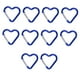 thumbnail image 1 of 10 mosquetones con forma de corazón para llavero, bonitos mosquetones de aluminio para escalada, hamacas, correas de perro, portabotellas y llaves., 1 of 8