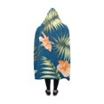 thumbnail image 2 of HATIART Couverture à Capuche Palmier Wearable Couverture Comfotable à Capuche Jeter Wrap Robe 50x60 Inch, 2 of 3