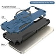 thumbnail image 3 of for iPhone 16e Phone Case, [Built-in Invisible Kickstand] [Compatible with MagSafe] Heavy Duty Shockproof Anti-scratch Anti-fall Magnetic Phone Case Cover for iPhone 16e,Darkblue, 3 of 7