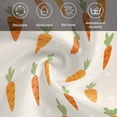 thumbnail image 6 of Spring Easter Cloth Napkins, Watercolor Cute Carrots Vegetables Beige Washable and Reusable Dinner Napkins Set of 4, Table Napkin for Kitchen Party Birthday Wedding Hotel Housewarming 20"x20", 6 of 9