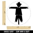 thumbnail image 2 of Scarecrow Solid Self-Inking Rubber Stamp Ink Stamper - Black Ink - Mini 1/2 Inch, 2 of 7
