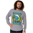 thumbnail image 3 of The Smurfs Kanji Street Scholar Men's Long Sleeve Tee T Shirt Brisco Brands L, 3 of 6