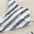 thumbnail image 4 of WREESH Womens Two Piece Swimsuit Bikini Set Summer Print Swimsuit Fashion Swimwear Beachwear Bikini Siamese Bathing Suit White, 4 of 8