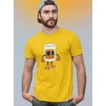 thumbnail image 2 of Toon Style Glass W Beverage. T-Shirt Men -Image by Shutterstock, Male x-Large, 2 of 4